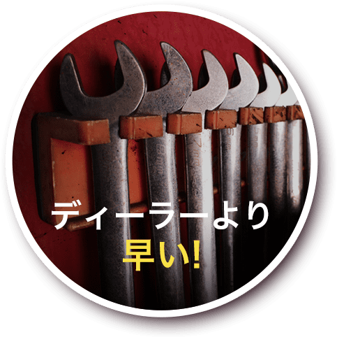 ディーラーより早い!